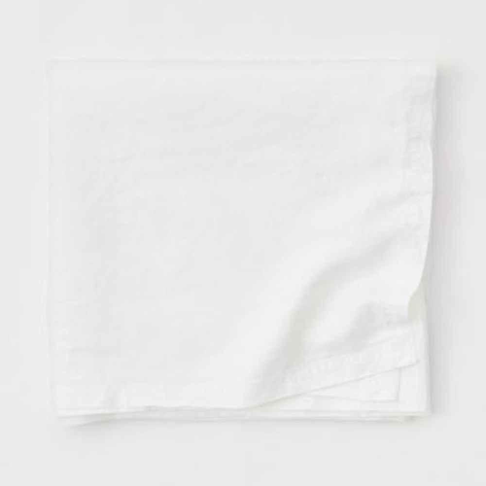 H&M Washed Linen Tablecloth 57x138